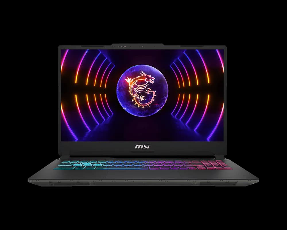 MSI Cyborg 15 A13VE-2092FR ouvert, vu de face